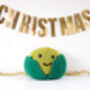 Giant Christmas Pudding And Sprout Knitting Kits, thumbnail 4 of 6