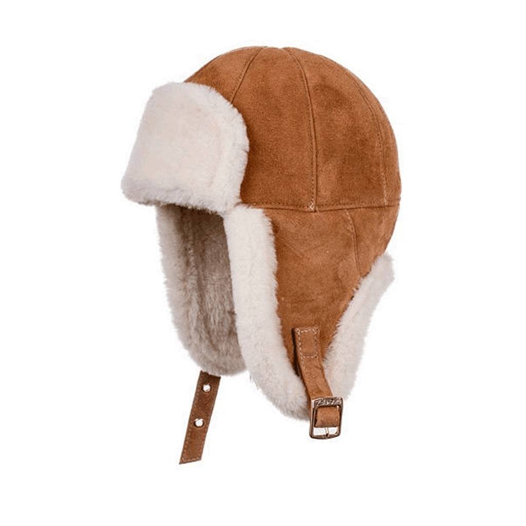 sheepskin aviator hat