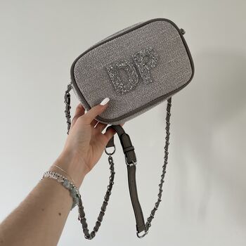 Personalised Canvas Chain Cross Body Bag, 5 of 12