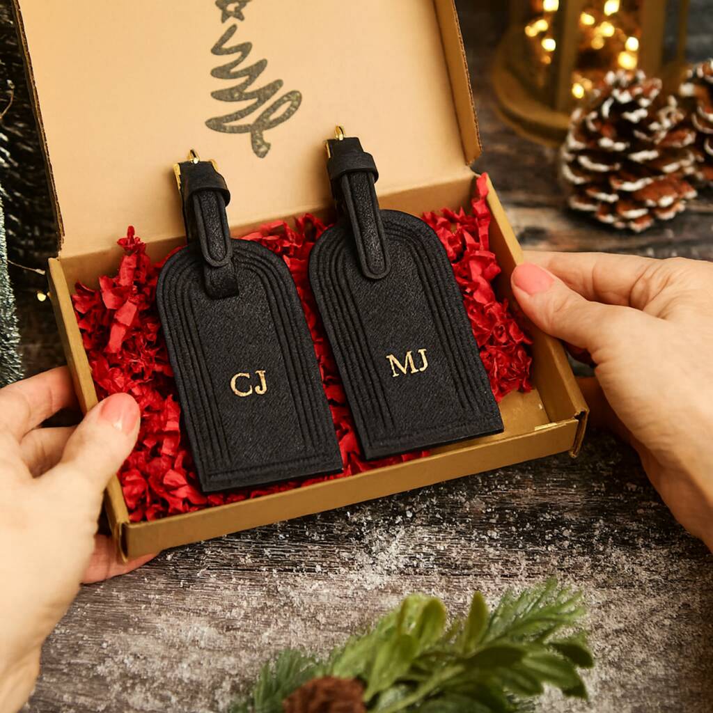 Personalised Real Leather Luggage Tag, 1 of 12