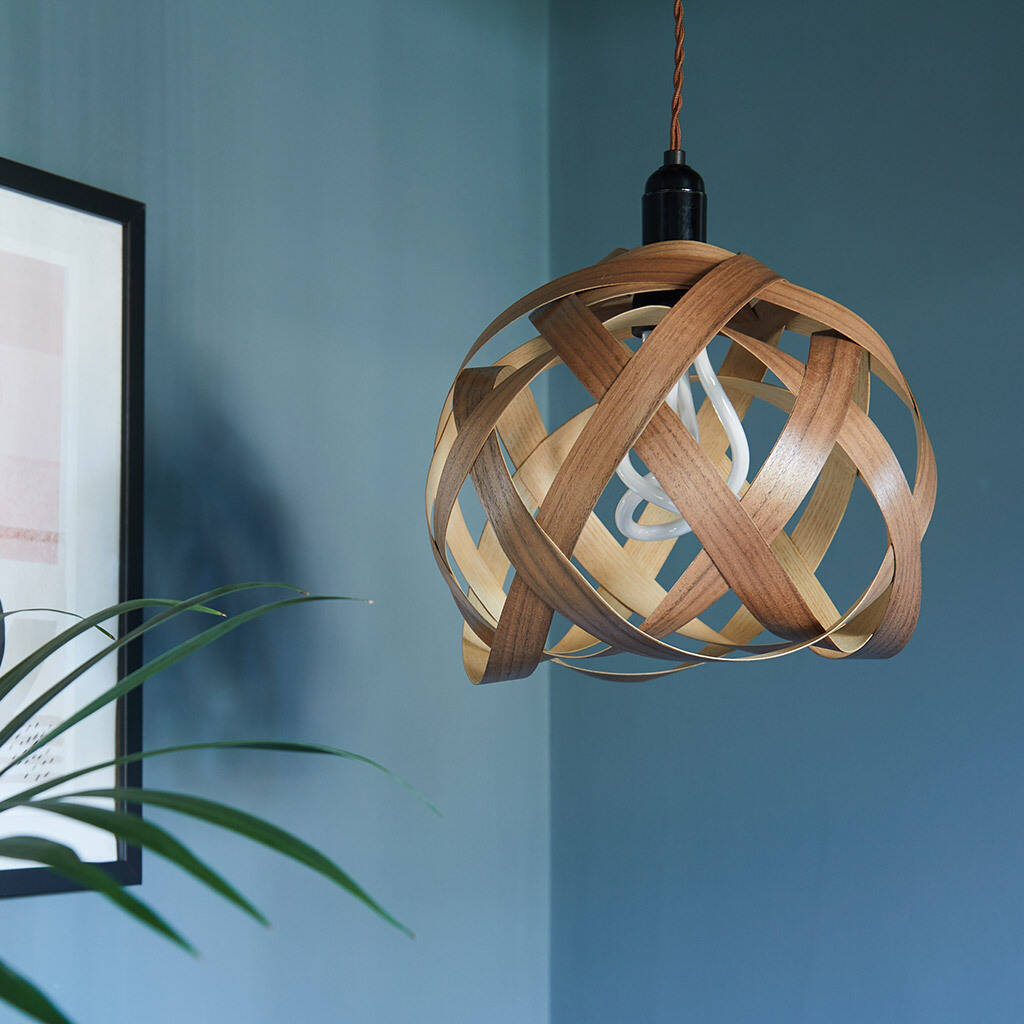 Fastnet Knot Wooden Lampshade, 1 of 8