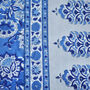 Elizabeth Blue And White Block Print Tablecloth, thumbnail 10 of 10