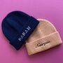 Personalised Custom Name Embroidered Beanie Hat, thumbnail 4 of 7