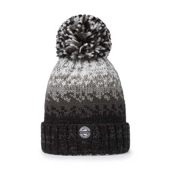 Winters Storm Nordic Knit Reflective Super Bobble Hat, 2 of 4