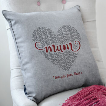Personalised Love Mum Cushion, 3 of 5