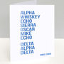 Phonetic Alphabet Awesome Dad Since Card, thumbnail 1 of 2
