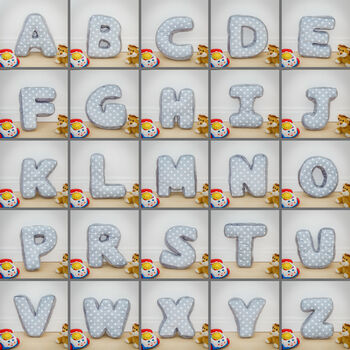 Personalised Alphabet Letter Cushion, 3 of 3