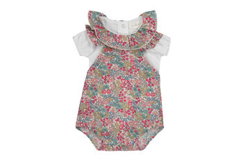 Louise Floral Collar Baby Bodysuit, 3 of 4