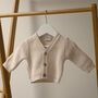 Personalised Taupe Knitted Cardigan, thumbnail 6 of 11