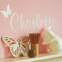 Personalised Name Butterfly Wall Sticker, thumbnail 2 of 4