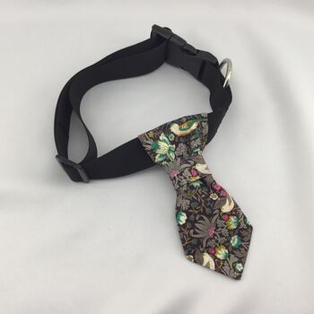 Handcrafted Pet Collar Neck Tie In Liberty Print, 4 of 8