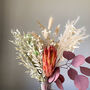 Protea And Burgundy Eucalyptus Bouquet 'Eros', thumbnail 7 of 8