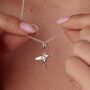 Hummingbird Necklace, Sterling Silver Or Gold Plated, thumbnail 1 of 11