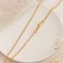 9ct Yellow Gold Light Spiga Chain – 16in To 20in, thumbnail 3 of 8