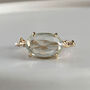 Twig Statement Ring With Rose Cut Blue Green Amethyst, thumbnail 4 of 6