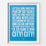 Coventry City 'Sing Together' Football Song Print, thumbnail 1 of 3