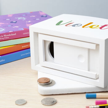 Personalised Children’s Wooden Money Box, 5 of 8
