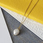 Organic Pearl Charm Necklace In 18ct Gold Vermeil, thumbnail 3 of 5