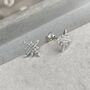 Sterling Silver North Star Studs, thumbnail 6 of 9