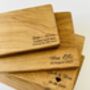 Artisan Oak Wood Personalised Chopping Board, thumbnail 2 of 7