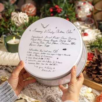 Personalised Hand Written Recipe Tin, 2 of 4