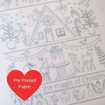 Festive Forest Hand Embroidery Kit, 5 of 6