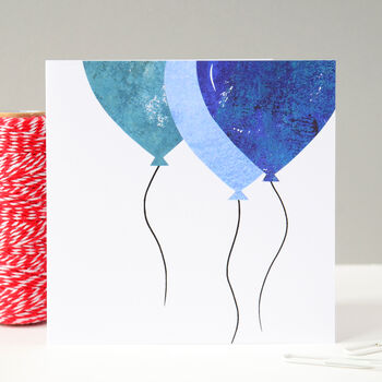 Blue Balloons Birthday Card, 10 of 10