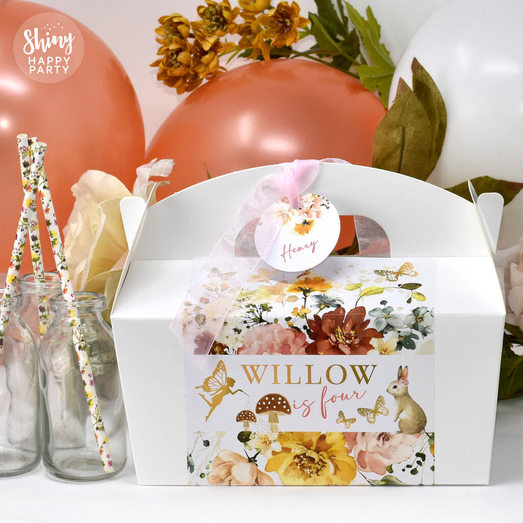 Personalised Enchanted Fairy Birthday Party Gift Box, 1 of 6