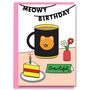 Best Tea Cat Birthday Card From The Cat, thumbnail 1 of 2