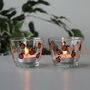 Ditsy Pumpkin Hand Painted Candle Holders, thumbnail 3 of 6