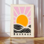 Bauhaus Sun Mid Century Print, thumbnail 1 of 4