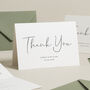 Simple Wedding Thank You Card, thumbnail 1 of 4