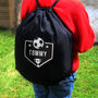 Personalised Football Black Kit Bag, thumbnail 1 of 9