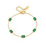 Emerald Green Chain Bracelet Gift, thumbnail 1 of 5