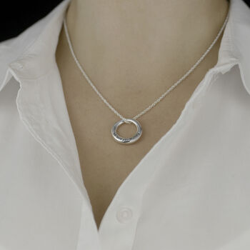 We Love You Mummy Sterling Silver Ring Necklace For Mum, 2 of 7