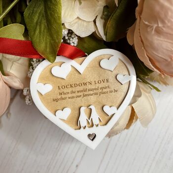 Lockdown Love Keepsake Couples Personalised Gift, 2 of 4