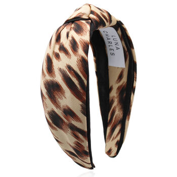Samiya Knot Leopard Headband, 4 of 12