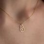 Sterling Silver Peace Sign Necklace, thumbnail 1 of 7