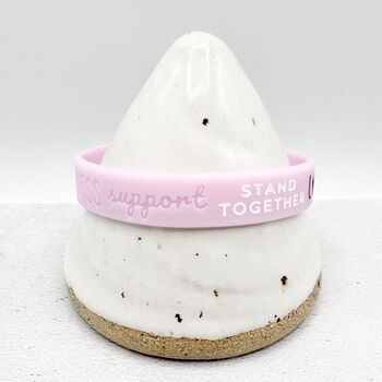 Purple Awareness Ribbon Bracelet Wristband, 3 of 8