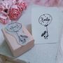 Personalised Girls Rubber Stamp Name Crafting Gifts, thumbnail 1 of 3