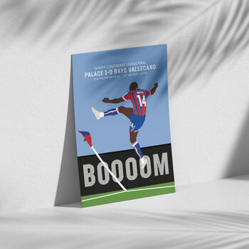 Jean Philippe Mateta Conference League Final Crystal Palace Print | Gift For Palace Fans, 3 of 4