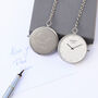 Modern Pocket Watch In Silver With Your Own Handwriting, thumbnail 7 of 7