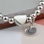 Personalised Tilly Silver Heart Bracelet, thumbnail 1 of 4