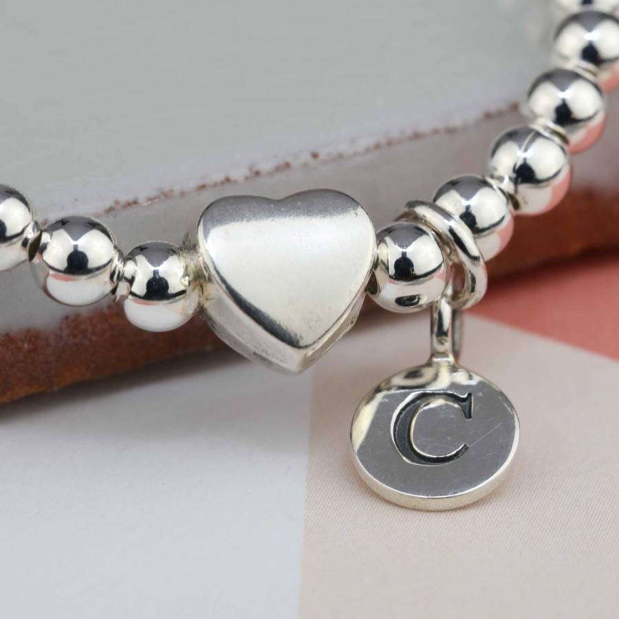 Personalised Tilly Silver Heart Bracelet, 1 of 4