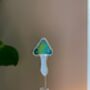 Glass Mushroom Toad Stool Plant Stake, thumbnail 4 of 6
