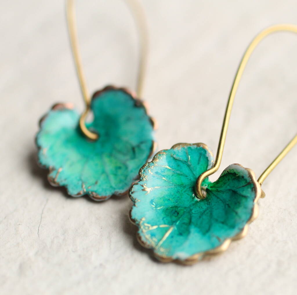 Leaf Earrings By Silk Purse, Sow's Ear