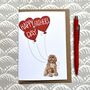 Cavapoo Father's Day Card, thumbnail 1 of 3