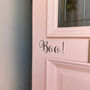 'Boo' Calligraphy Door Sticker, thumbnail 2 of 3