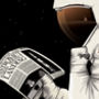 Spaceman, Spaceship Mars, Moon, Rocket Bathroom Poster, thumbnail 4 of 10
