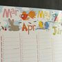 Large 2025 Rainbow Wall Planner Pet Calendar, thumbnail 8 of 9